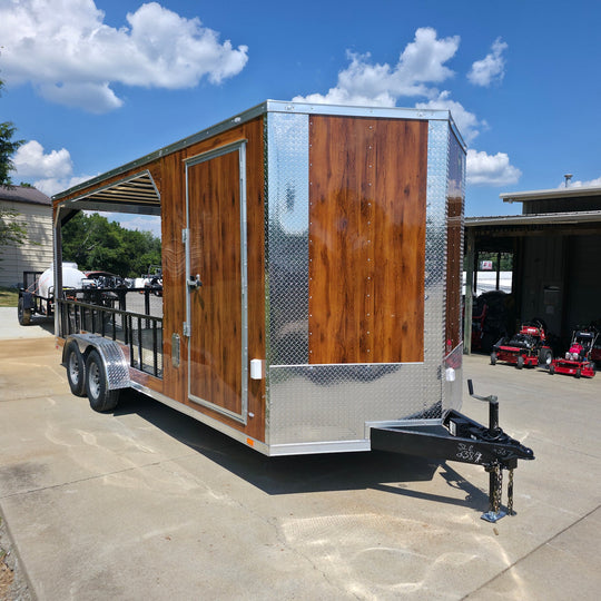 7' X 20' Custom Hybrid Enclosed Trailer (2) 5200lb Axles and 50 Amp Power - SLE Equipment - 1