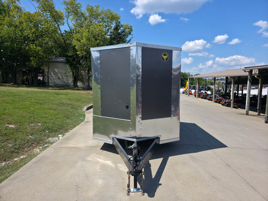 7' X 24' Custom Hybrid Enclosed Trailer Charcoal Grey (2) 5,200lb Axles - SLE Equipment - 2