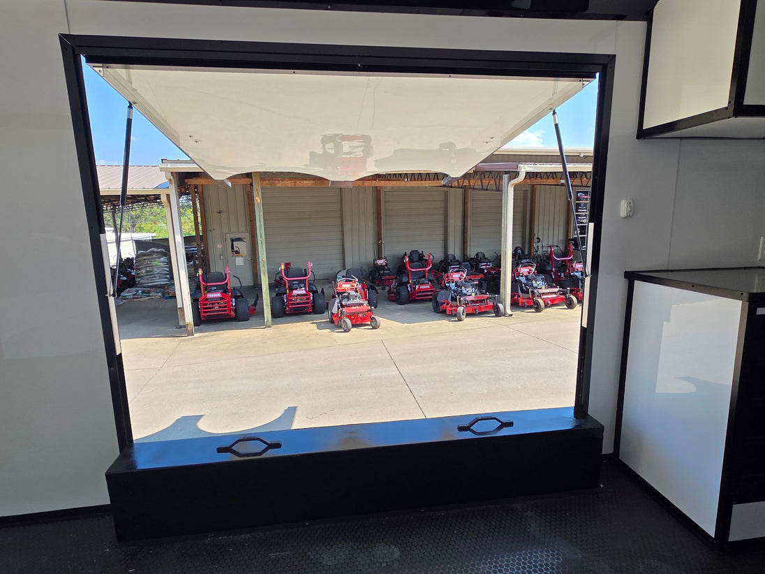 8.5x28 Grey Enclosed Trailer For Race, Show Car Fully Loaded (2) 7,000LB Axle 14K GVWR - SLE Equipment - 29