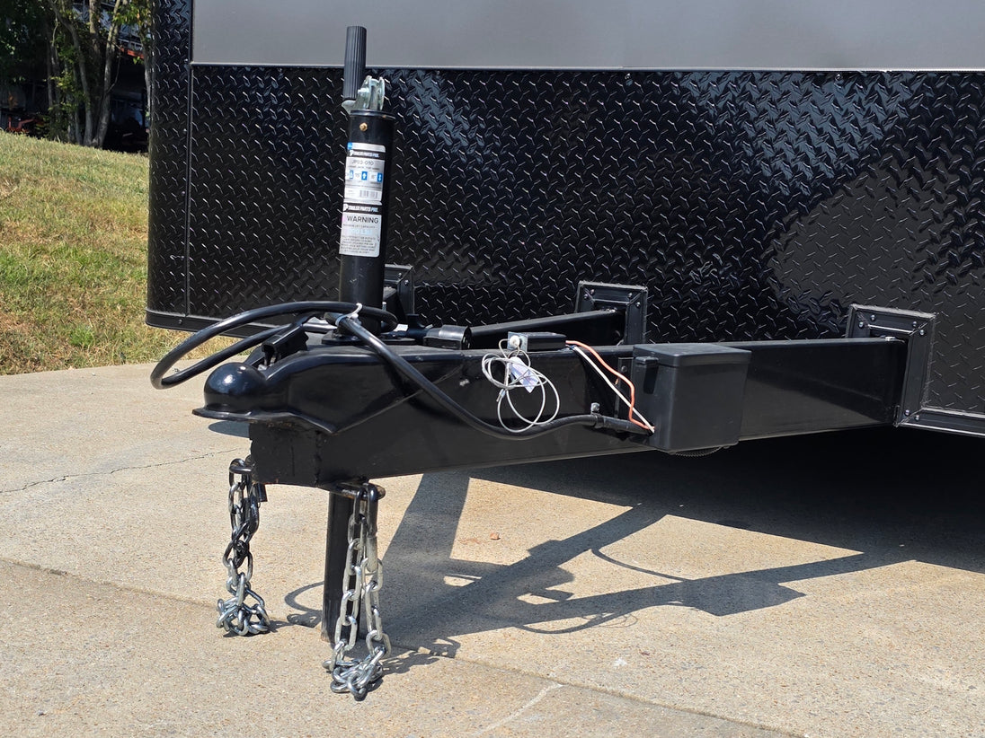 8.5x28 Grey Enclosed Trailer For Race, Show Car Fully Loaded (2) 7,000LB Axle 14K GVWR - SLE Equipment - 31