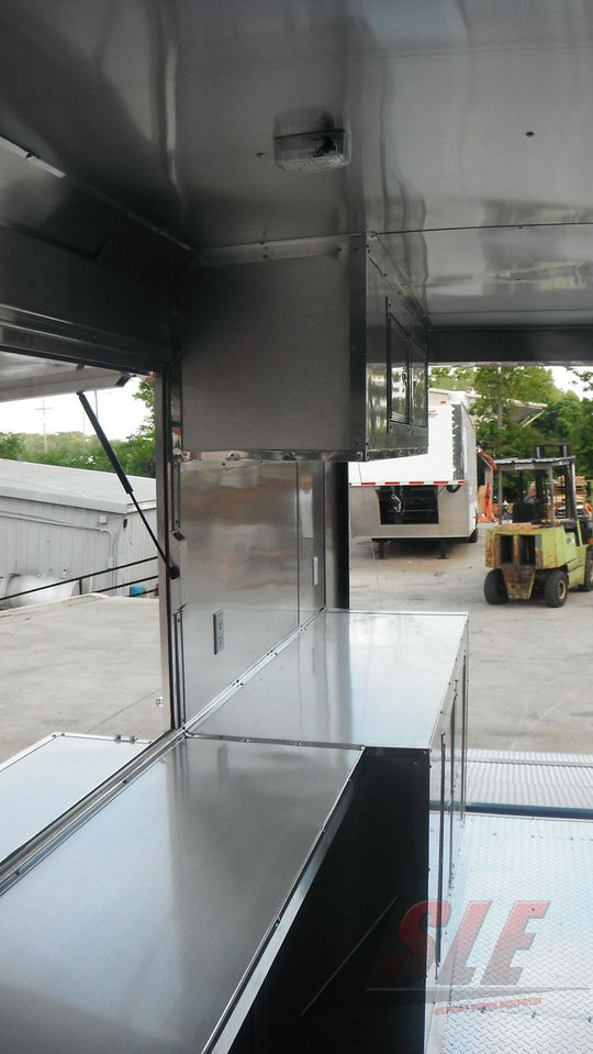 Concession Trailer 8.5' x 18' Red - Event Ice Cream Smoothie Catering