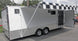 Enclosed Trailer 8.5'x24' White - Lawn Mower Car Bike Hauler Storage - SLE Equipment - 2