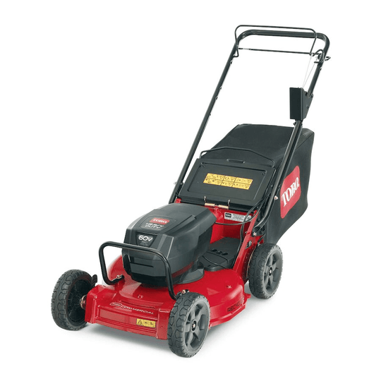 Toro 22284 Revolution 21" Heavy Duty Variable Speed Lawn Walk Behind Mower 60V MAX Front Left