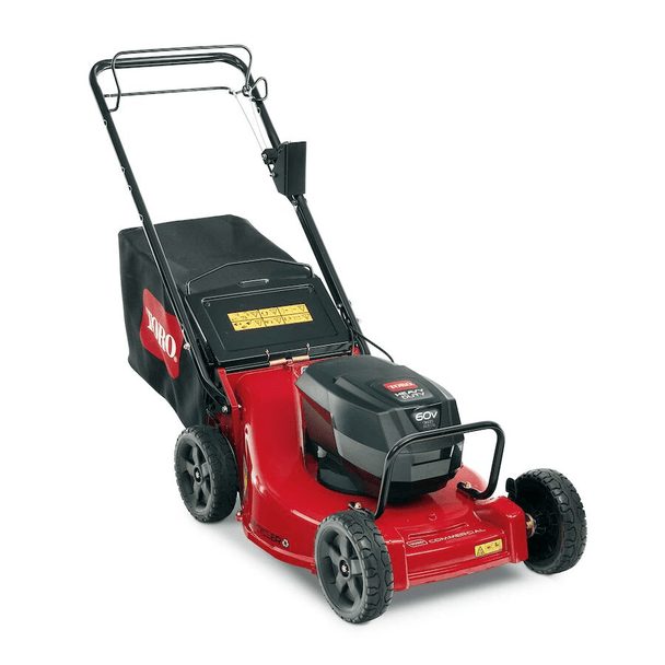 Toro 22282 Revolution 21" Heavy Duty Variable Speed Lawn Walk Behind Mower 60V MAX Front Left 