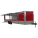 8.5' x 24' Enclosed Red Food Trailer Car Hauler Catering Event