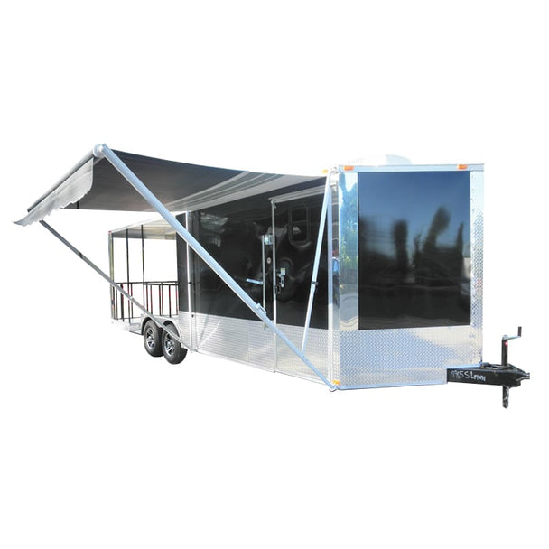 Concession Trailer 8.5'x24' Black - BBQ Smoker Event Food