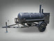 Pull Behind BBQ Smoker 250 Gallon with 3500lb Axle 2 Rack 2 Stack Studio