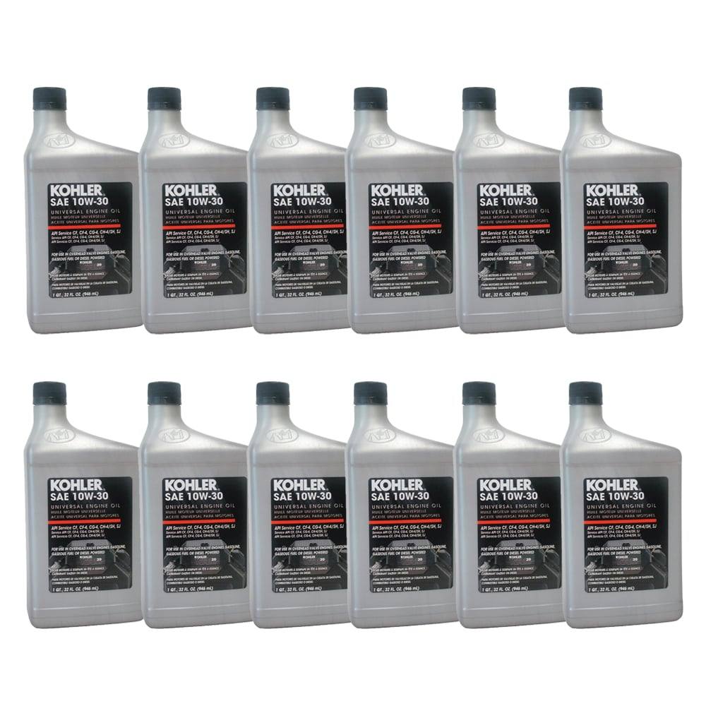 Kohler 2535706-s Universal Fleet Engine Oil SAE 10W-30 case of 12
