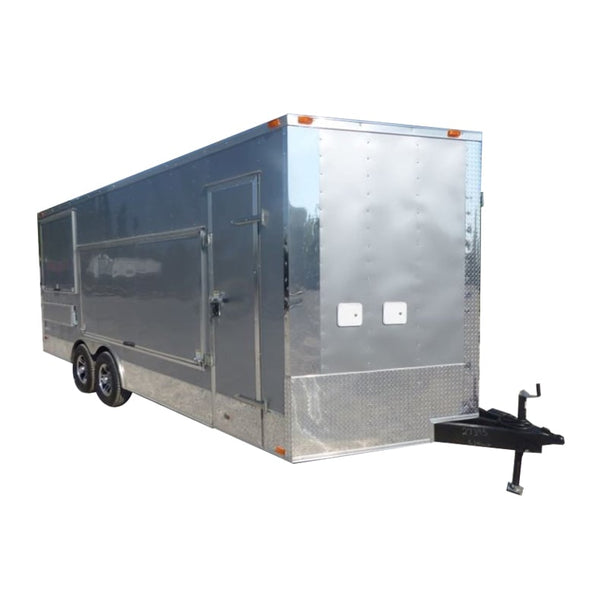 8.5' x 20' Concession Food Trailer Silver Frost Catering Event