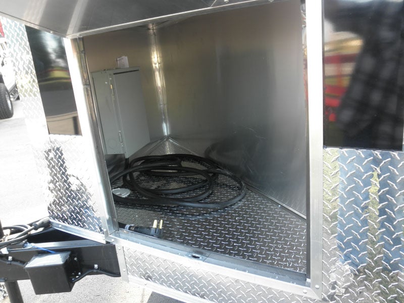 Concession Trailer 8.5'x24' Black - BBQ Smoker Event Food