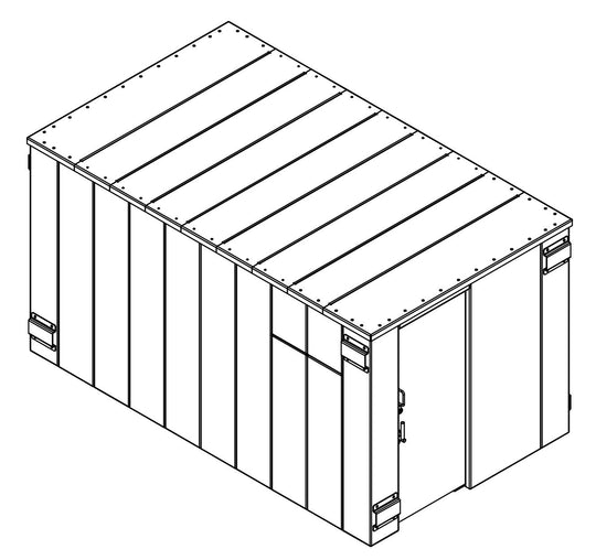 SR84X144G ESP Safety Shelter 84" x 144"- 25 Person Private / 15 Person Business