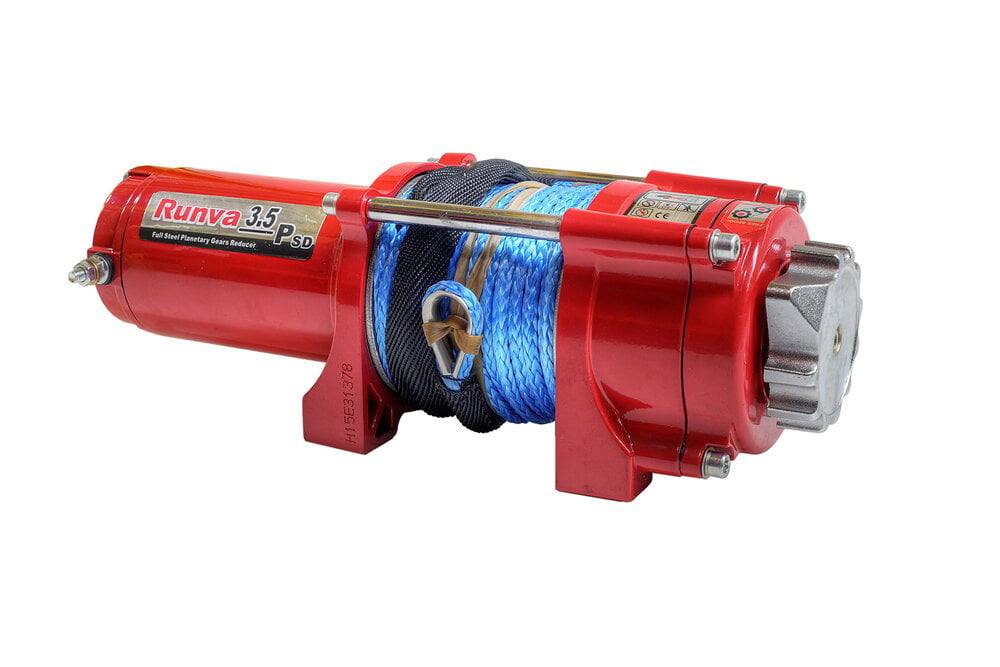Runva 3.5 12v 3500 Line Pull ATV Winch Synthetic Rope