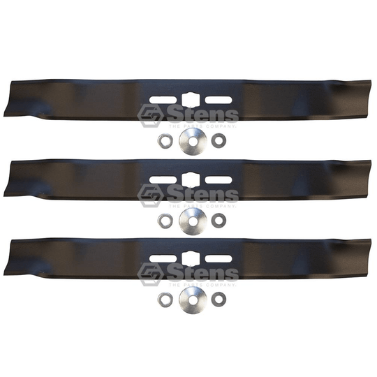 Stens Genuine Part 300 - 300 Universal 3 - in - 1 Blade Pack of 3 - SLE Equipment - 1