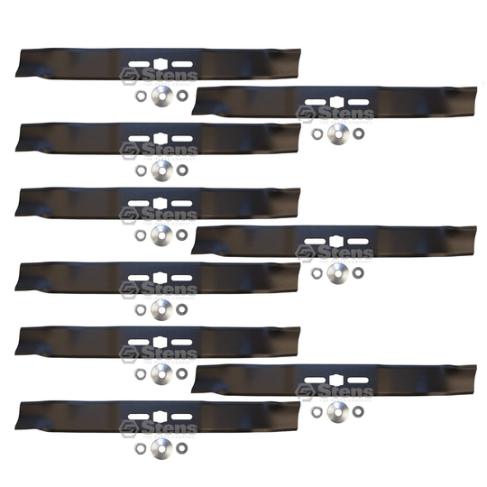 Stens Genuine Part 300 - 308 Universal 3 - in - 1 Blade Pack of 9 - SLE Equipment - 1