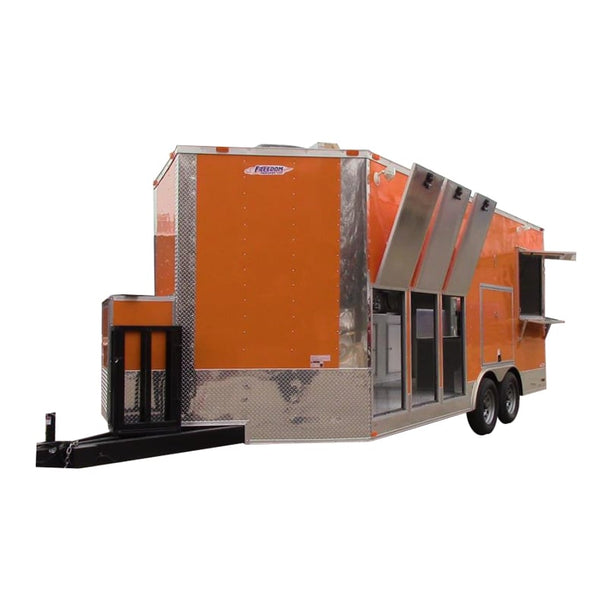 8.5' x 18' Concession Food Trailer Orange