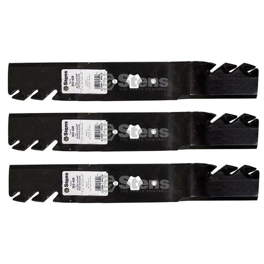 Stens Genuine Part 302 - 428 Toothed Blade Pack of 3 - SLE Equipment - 1