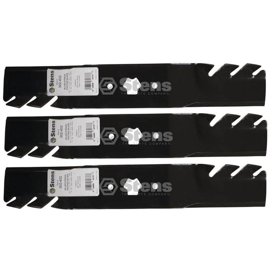 Stens Genuine Part 302 - 432 Toothed Blade Pack of 3 - SLE Equipment - 1