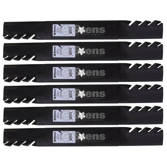 Stens Genuine Part 302 - 434 Toothed Blade Pack of 6 - SLE Equipment - 1