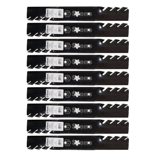 Stens Genuine Part 302 - 436 Toothed Blade Pack of 9 - SLE Equipment - 1
