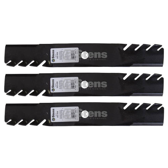 Stens Genuine Part 302 - 438 Toothed Blade Pack of 3 - SLE Equipment - 1