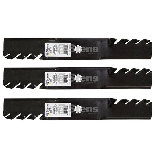 Stens Genuine Part 302 - 440 Toothed Blade Pack of 3 - SLE Equipment - 1