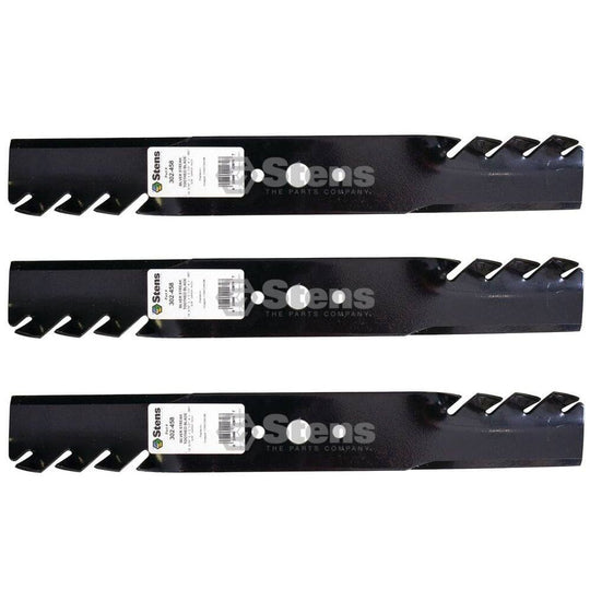 Stens Genuine Part 302 - 458 Toothed Blade Pack of 3 - SLE Equipment - 1