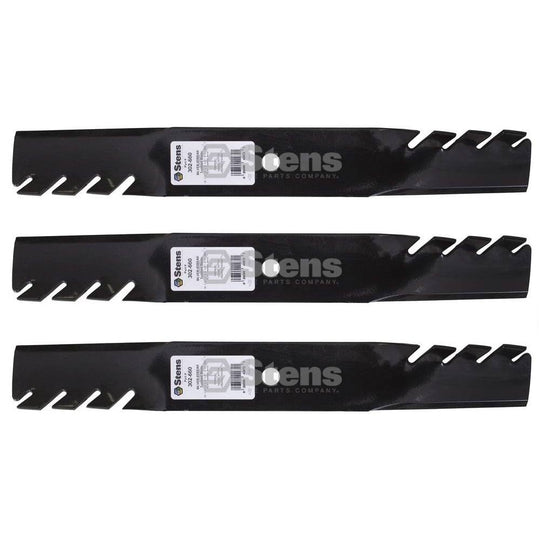 Stens Genuine Part 302 - 660 Toothed Blade Pack of 3 - SLE Equipment - 1