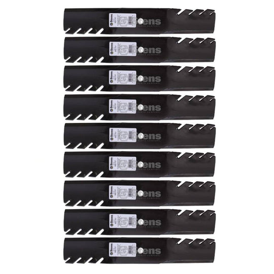 Stens Genuine Part 302 - 717 Toothed Hi - Lift Blade Pack of 9 - SLE Equipment - 1