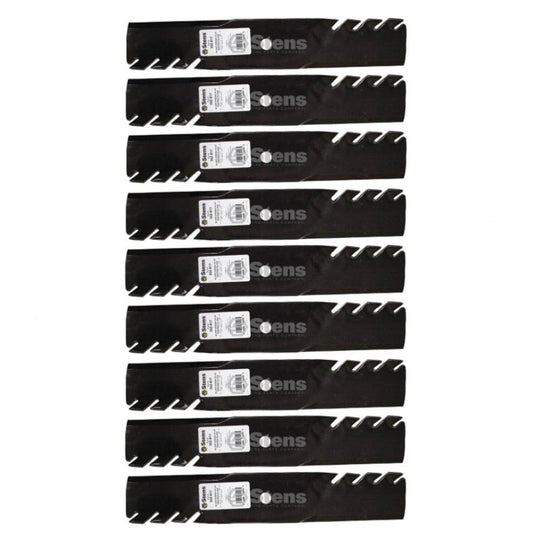 Stens Genuine Part 302 - 817 Toothed Hi - Lift Blade Pack of 9 - SLE Equipment - 1