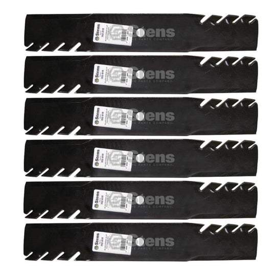 Stens Genuine Part 302 - 818 Toothed Hi - Lift Blade Pack of 6 - SLE Equipment - 1