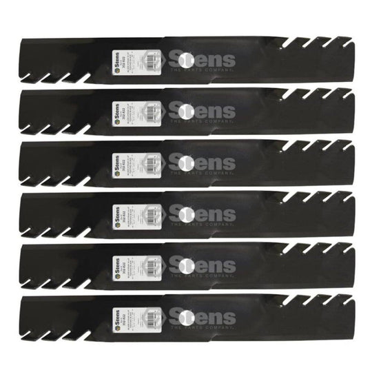 Stens Genuine Part 302 - 822 Toothed Hi - Lift Blade Pack of 6 - SLE Equipment - 1