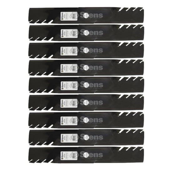 Stens Genuine Part 302 - 822 Toothed Hi - Lift Blade Pack of 9 - SLE Equipment - 1