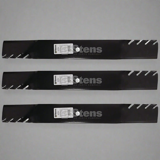 Stens Genuine Part 302 - 824 Toothed Hi - Lift Blade Pack of 3 - SLE Equipment - 1