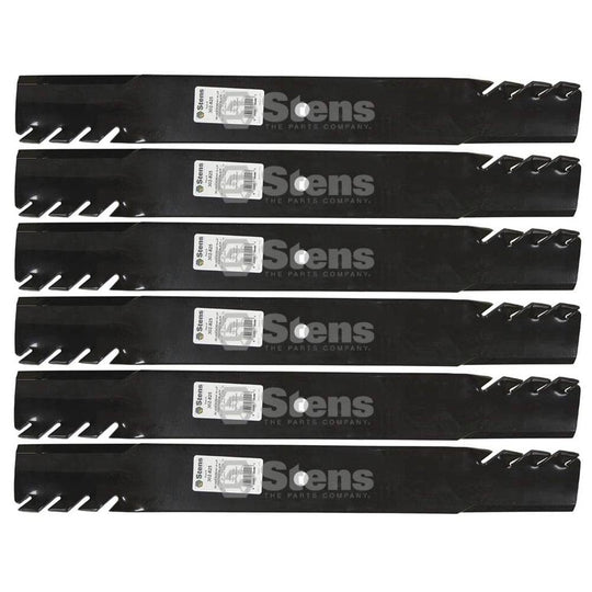 Stens Genuine Part 302 - 825 Toothed Hi - Lift Blade Pack of 6 - SLE Equipment - 1