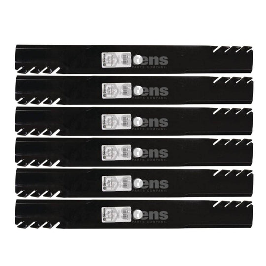 Stens Genuine Part 302 - 827 Toothed Hi - Lift Blade Pack of 6 - SLE Equipment - 1
