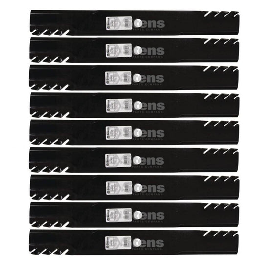 Stens Genuine Part 302 - 827 Toothed Hi - Lift Blade Pack of 9 - SLE Equipment - 1