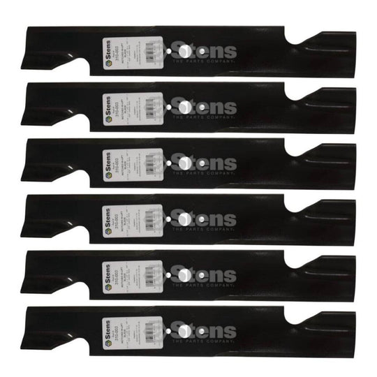Stens Genuine Part 310 - 003 Notched Hi - Lift Blade Pack of 6 - SLE Equipment - 1