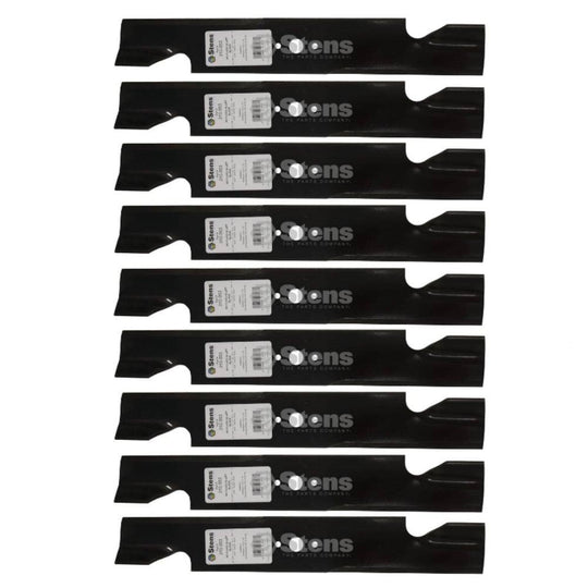 Stens Genuine Part 310 - 003 Notched Hi - Lift Blade Pack of 9 - SLE Equipment - 1