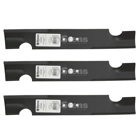 Stens Genuine Part 310 - 045 Notched Air - Lift Blade Pack of 3 - SLE Equipment - 1