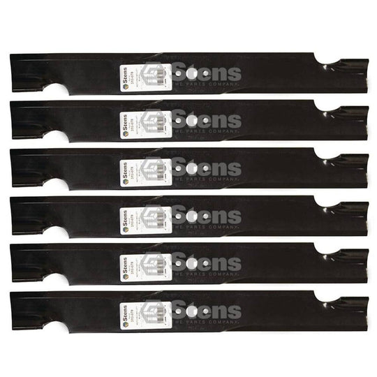 Stens Genuine Part 310 - 078 Notched Air - Lift Blade Pack of 6 - SLE Equipment - 1