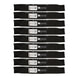 Stens Genuine Part 310 - 110 Rolled Hi - Lift Blade Pack of 9 - SLE Equipment - 1