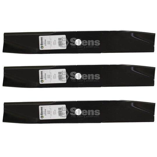 Stens Genuine Part 315 - 018 Hi - Lift Blade Pack of 3 - SLE Equipment - 1
