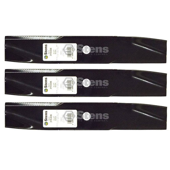 Stens Genuine Part 315 - 036 Hi - Lift Blade Pack of 3 - SLE Equipment - 1