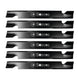 Stens Genuine Part 315 - 872 Notched Air - Lift Blade Pack of 6 - SLE Equipment - 1
