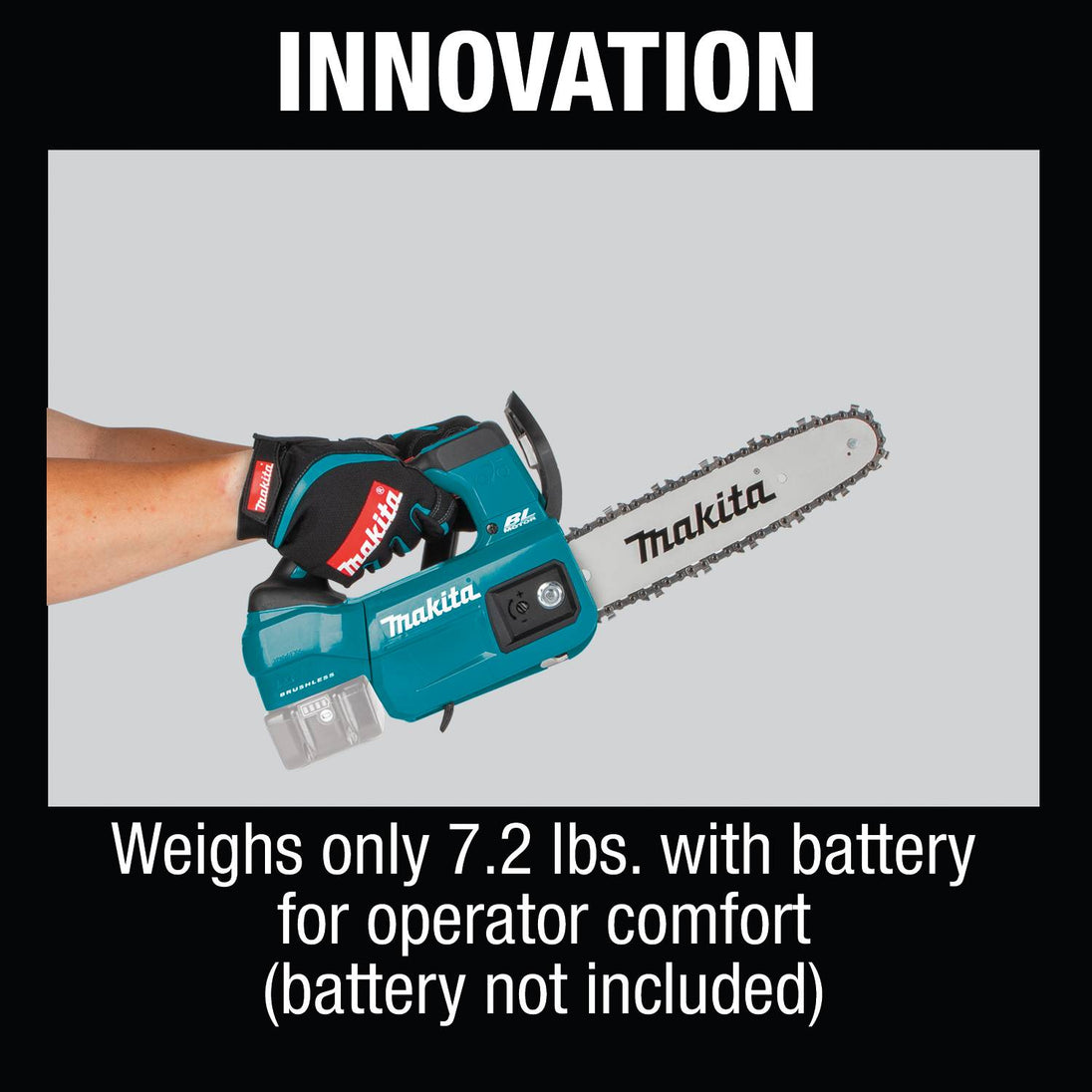 Makita XCU06Z 18V LXT Lithium‑Ion Brushless Cordless 10" Top Handle Chain Saw - Tool Only - SLE Equipment - 14