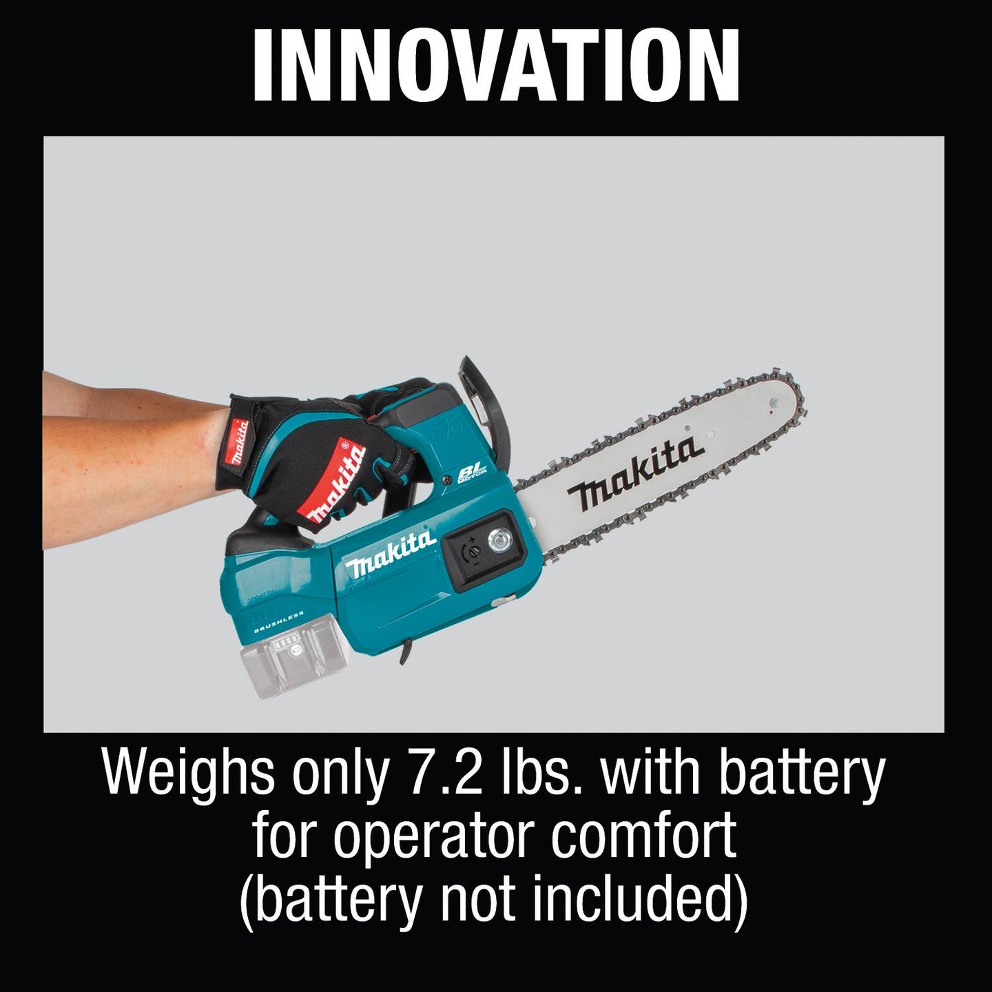 Makita XCU06Z 18V LXT Lithium‑Ion Brushless Cordless 10" Top Handle Chain Saw - Tool Only - SLE Equipment - 14