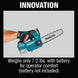 Makita XCU06Z 18V LXT Lithium‑Ion Brushless Cordless 10" Top Handle Chain Saw - Tool Only - SLE Equipment - 14