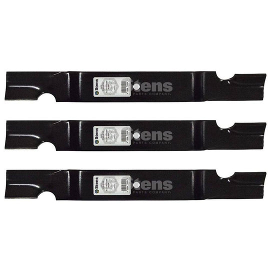 Stens Genuine Part 320 - 018 Notched Hi - Lift Blade Pack of 3 - SLE Equipment - 1
