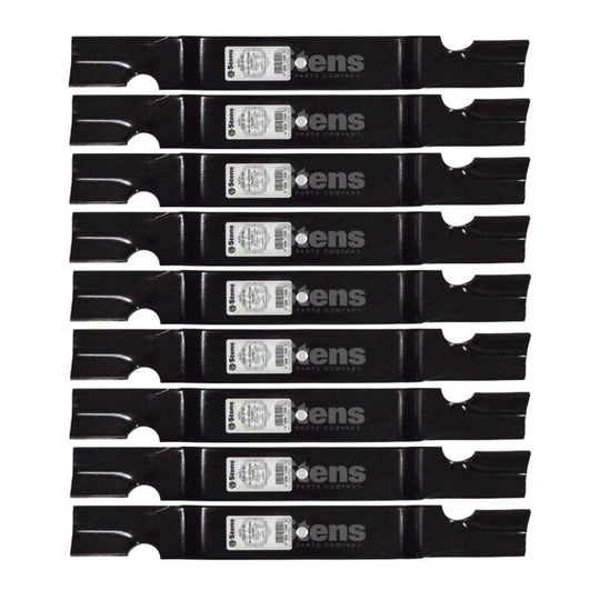 Stens Genuine Part 320 - 018 Notched Hi - Lift Blade Pack of 9 - SLE Equipment - 1