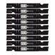 Stens Genuine Part 320 - 018 Notched Hi - Lift Blade Pack of 9 - SLE Equipment - 1